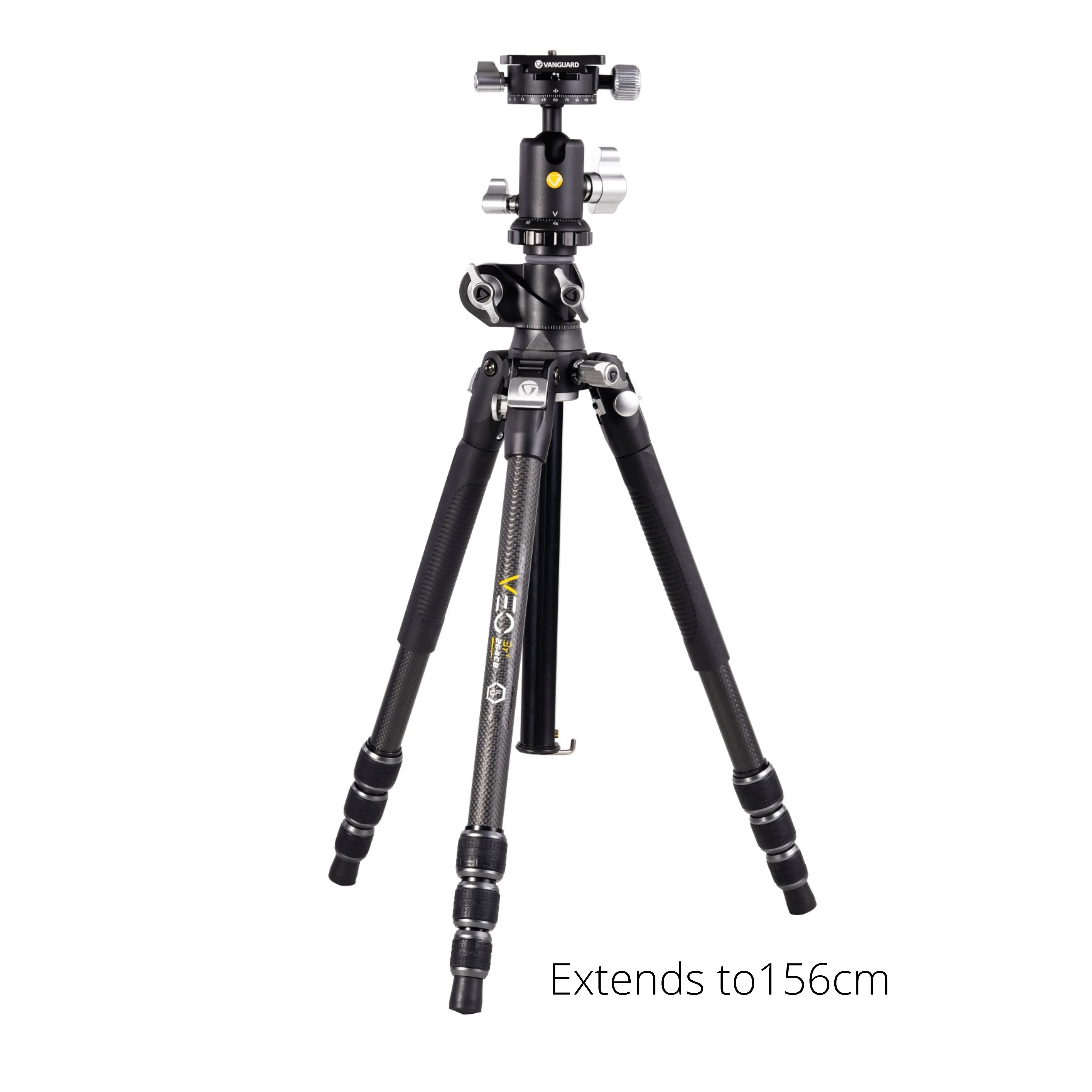 VEO 3T  264CB Versatile Carbon Travel Tripod with Dual Axis Ball Head - 15kg Load Capacity