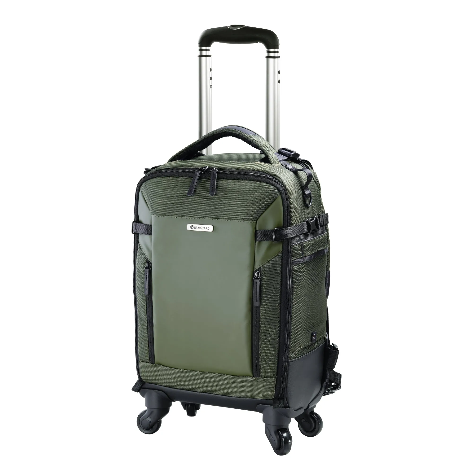 VEO Select 55BT GR - 22 Litre 4-wheel Roller Case/Backpack - Green