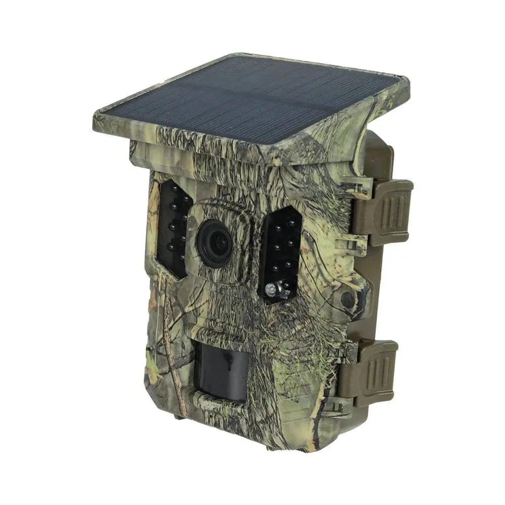 Wildlife Camera Solar Energy Trail Cam 4K with 1080P Night Vision Waterproof BT WiFi APP WiFi Enabled Hunting Cameras 16MP Game