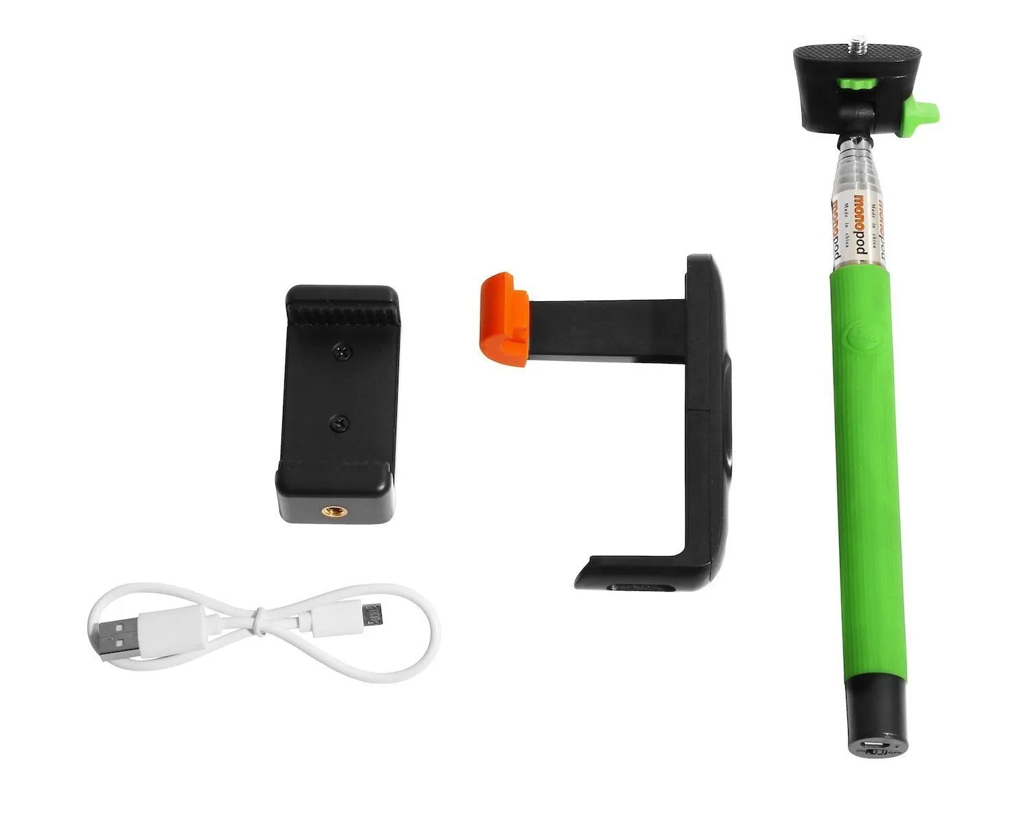 Wizgear 3-In-1 Self-portrait Monopod Extendable Wireless Bluetooth Selfie Stick