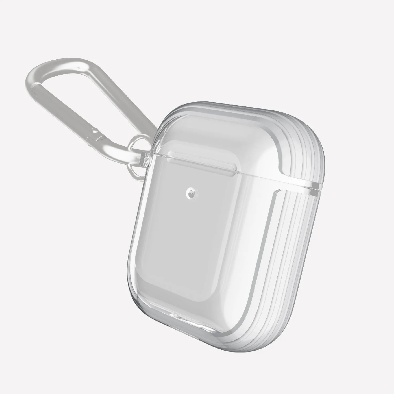 X-Doria Defense Clear Apple AirPods 2&1 Charging Case Cover with Carabiner Clip